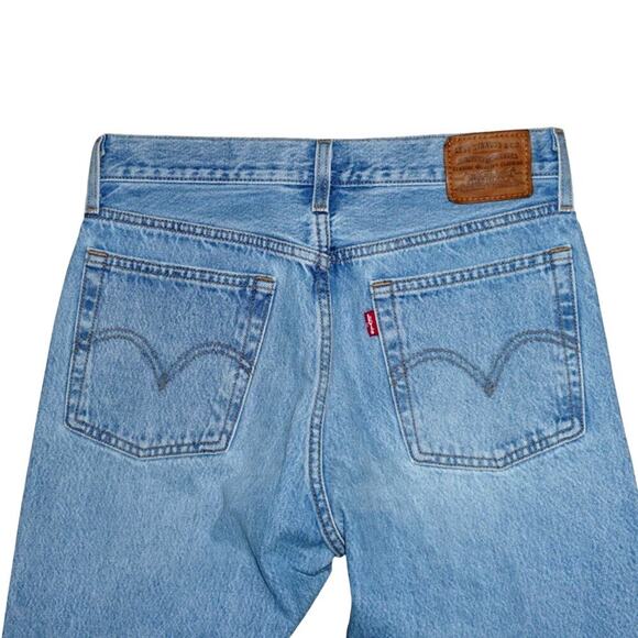 Levi’s Premium Wedgie Straight Jeans  W27 L26  Distressed High Rise Button Fly - Picture 7 of 7